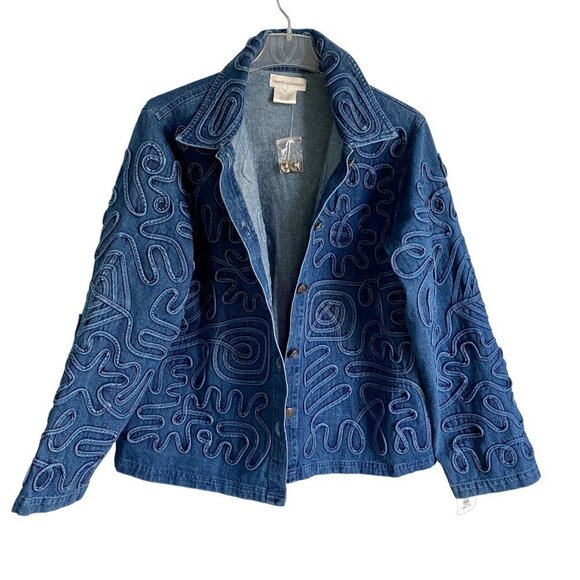 Draper’s & Damon’s Button Up Denim Jacket Women's Size XL NEW NWT - Picture 3 of 10